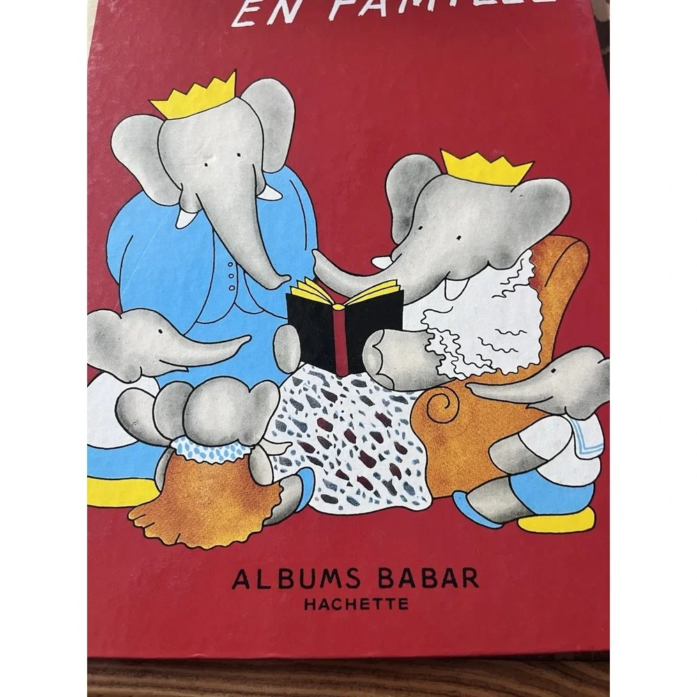 Jean‎ De Brunhoff--BABAR EN FAMILLE Giant French Hardcover 1979 Hachette